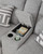 Ashley Biscoe Pewter Power Reclining Loveseat with Console