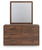 Ashley Hollinaze Walnut Brown Dresser and Mirror