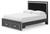 Ashley Birmonton White Queen Upholstered Panel Platform Storage Bed