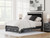 Ashley Birmonton White Queen Upholstered Panel Platform Storage Bed