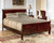 Ashley Alisdair Reddish Brown King Sleigh Bed