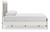 Ashley Birmonton White Queen Upholstered Panel Platform Bed