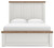 Benchcraft Savonport White Brown Queen Panel Bed