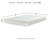 Ashley Chime 8 Inch Memory Foam White King Mattress in a Box