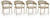 Ashley Ocean Park Beige Outdoor Arm Chair with Cushion (Set of 4)