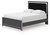 Ashley Birmonton Black Queen Upholstered Panel Bed