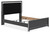 Ashley Birmonton Black Queen Upholstered Panel Bed