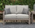 Ashley Hillside Barn Gray Brown Outdoor Loveseat with Cushion