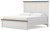 Benchcraft Savonport White Brown King Panel Bed