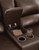 Ashley Alessandro Walnut Power Reclining Loveseat with Console