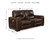 Ashley Alessandro Walnut Power Reclining Loveseat with Console