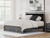 Ashley Birmonton Black King Upholstered Panel Platform Storage Bed