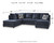 Ashley Albar Place Cobalt 2-Piece Sectional 95302/03/16