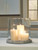 Ashley Saskia Clear Black Candle Holder