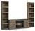 Ashley Trinell Brown 3-Piece Entertainment Center with Electric Fireplace
