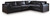 Ashley Emilia Black 4-Piece Sectional