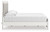 Ashley Birmonton White King Upholstered Panel Platform Bed