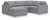 Ashley Modmax Oyster 4-Piece Sectional with Chaise 92103/17/46(2)/64
