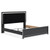 Ashley Birmonton Black King Upholstered Panel Headboard