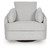 Ashley Alainmont Next-Gen Nuvella Salt and Pepper Swivel Power Recliner