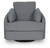 Ashley Alainmont Next-Gen Nuvella Salt and Pepper Swivel Power Recliner
