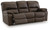 Ashley Leesworth Dark Brown Power Reclining Sofa