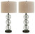 Ashley Airbal Clear Black Table Lamp (Set of 2)