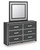 Ashley Birmonton White Dresser and Mirror