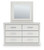 Ashley Birmonton White Dresser and Mirror