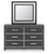 Ashley Birmonton White Dresser and Mirror