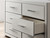 Ashley Birmonton White Dresser and Mirror