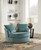 Ashley Laylabrook Teal Oversized Swivel Accent Chair