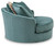 Ashley Laylabrook Teal Oversized Swivel Accent Chair