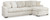 Ashley Chessington Ivory 2-Piece Sectional with Chaise