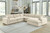 Benchcraft Elyza Linen 5-Piece Sectional with Chaise