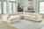 Elyza Linen 5-Piece Sectional with Chaise