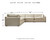 Benchcraft Elyza Linen 5-Piece Sectional