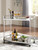Ashley Chaseton Clear Silver Finish Bar Cart