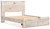 Ashley Lawroy Light Natural Queen Panel Storage Bed