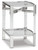 Ashley Chaseton Clear Silver Finish Accent Table
