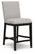Ashley Neymorton Dark Grayish Brown Counter Height Barstool (Set of 2)