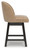 Ashley Neymorton Dark Grayish Brown Counter Height Barstool (Set of 2)