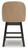 Ashley Neymorton Dark Grayish Brown Counter Height Barstool (Set of 2)