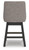Ashley Neymorton Dark Grayish Brown Counter Height Barstool (Set of 2)