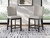 Ashley Neymorton Dark Grayish Brown Counter Height Barstool (Set of 2)