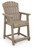 Ashley Sandy Dune Medium Brown Outdoor Counter Height Bar Stool (Set of 2)