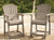 Ashley Sandy Dune Medium Brown Outdoor Counter Height Bar Stool (Set of 2)
