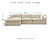 Benchcraft Elyza Linen 3-Piece Sectional with Chaise 10006/17/46/64