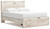 Ashley Lawroy Light Natural Queen Panel Storage Bed B100/13/B2310/54S/57/60(2)