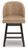 Ashley Neymorton Dark Grayish Brown Counter Height Barstool (Set of 2) D618-324